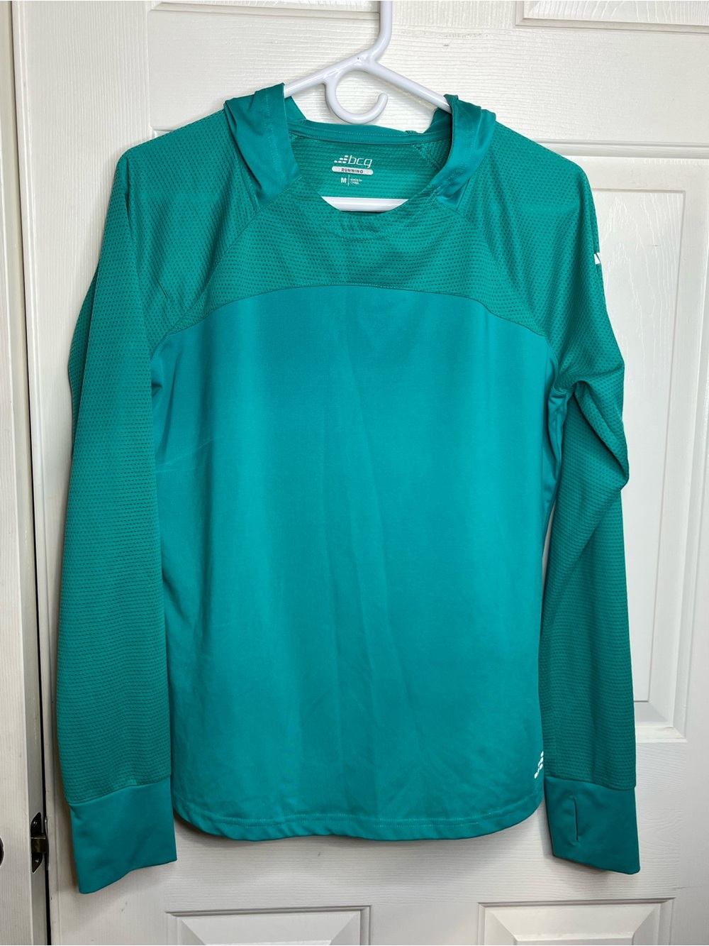 bcg Teal Hooded Long-Sleeve Swim Coverup